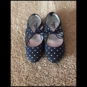 Osh Kosh Girls Strappy Shoes with Ties Blue/Silver